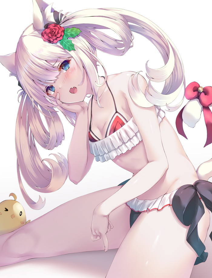 【二次】猫耳、狐耳などが生えたケモミミっ娘たちのエロ画像 Part８６
