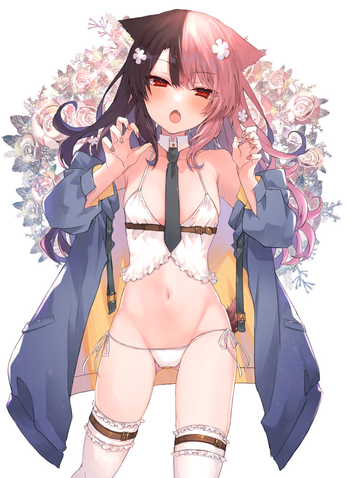 【二次】猫耳、狐耳などが生えたケモミミっ娘たちのエロ画像 Part８６