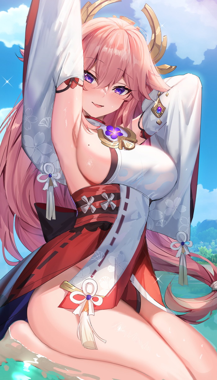 【二次】ロングヘアー、長髪の女の子のエロ画像 Part３７