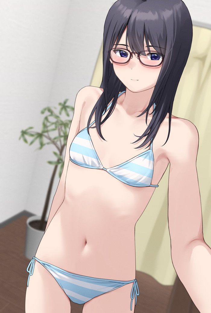 【二次】清楚、地味な見た目の女の子のエロ画像 Part４６