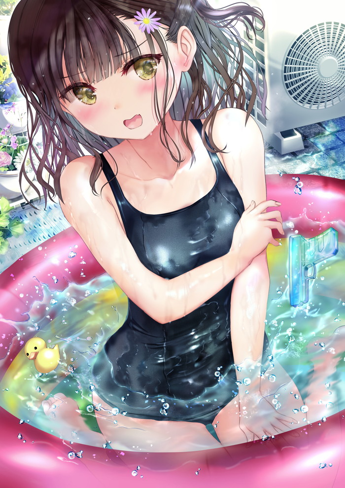 【二次】スク水、スクール水着のエロ画像 Part２１