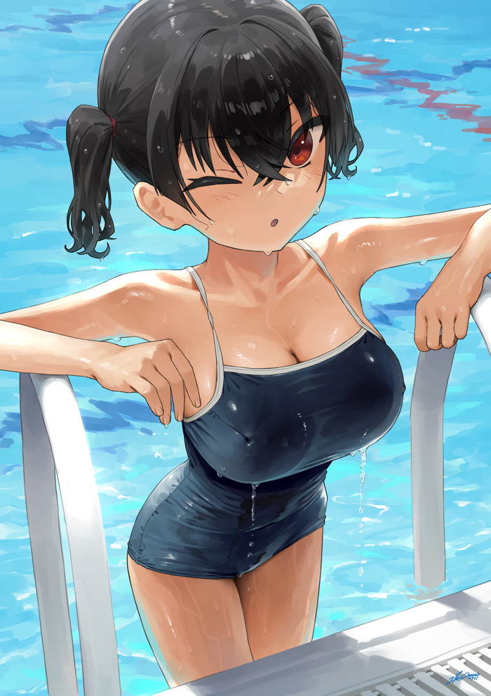 【二次】スク水、スクール水着のエロ画像 Part２１