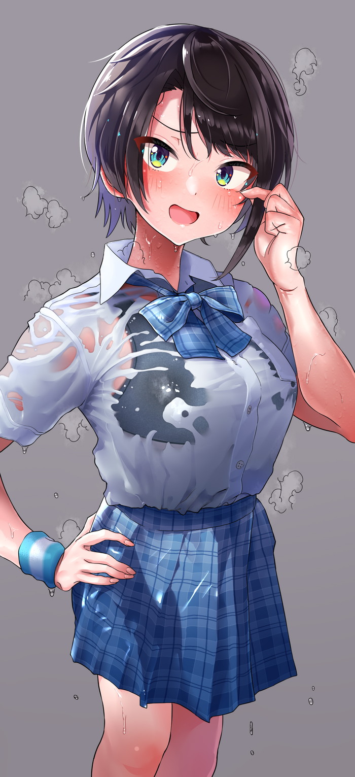 【二次】濡れ透けやスケスケな服を着た女の子のエロ画像 Part２７