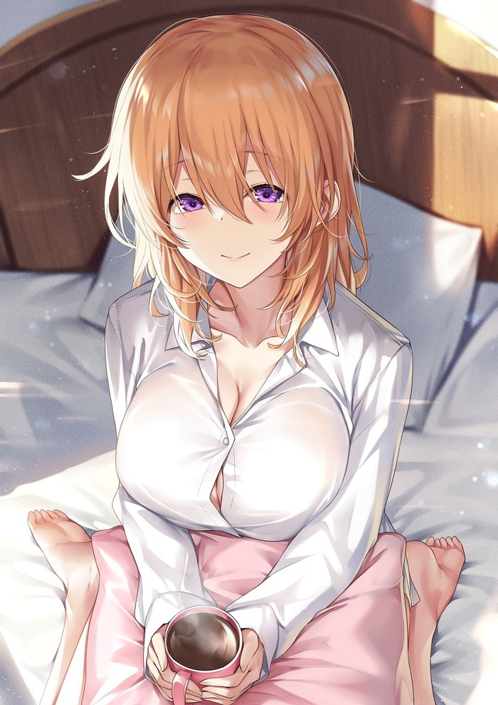 【二次】裸ワイシャツやブラウス姿の女の子のエロ画像 Part１５