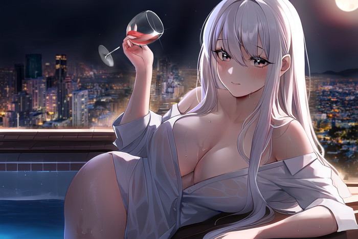 【二次】裸ワイシャツやブラウス姿の女の子のエロ画像 Part１５