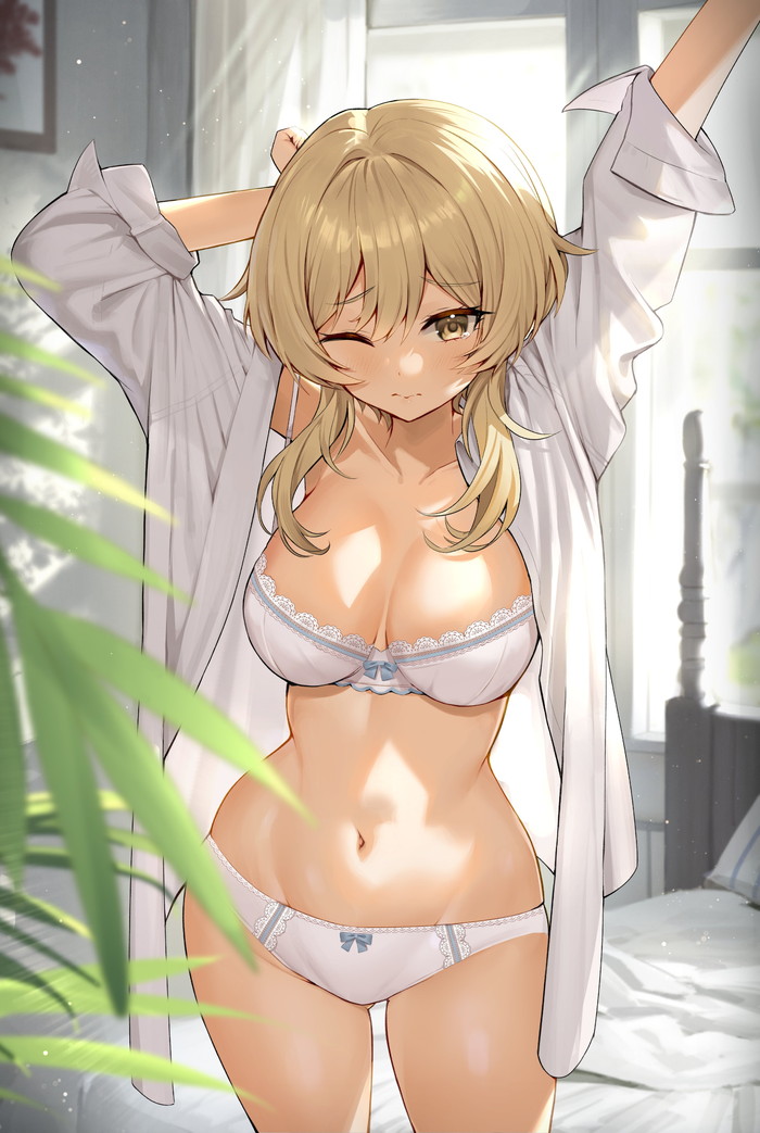 【二次】裸ワイシャツやブラウス姿の女の子のエロ画像 Part１５