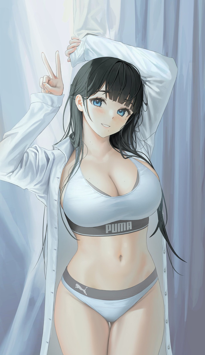 【二次】裸ワイシャツやブラウス姿の女の子のエロ画像 Part１５
