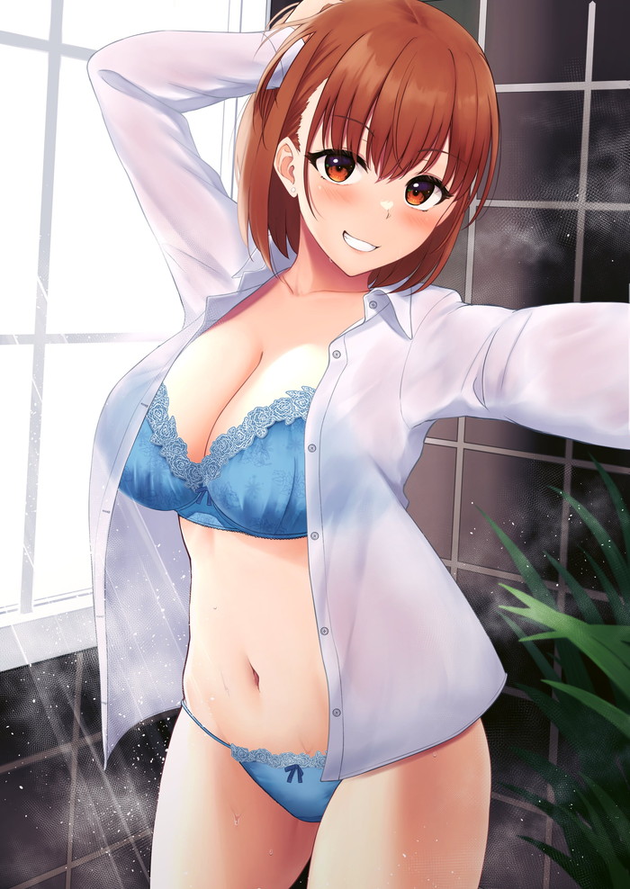 【二次】裸ワイシャツやブラウス姿の女の子のエロ画像 Part１５