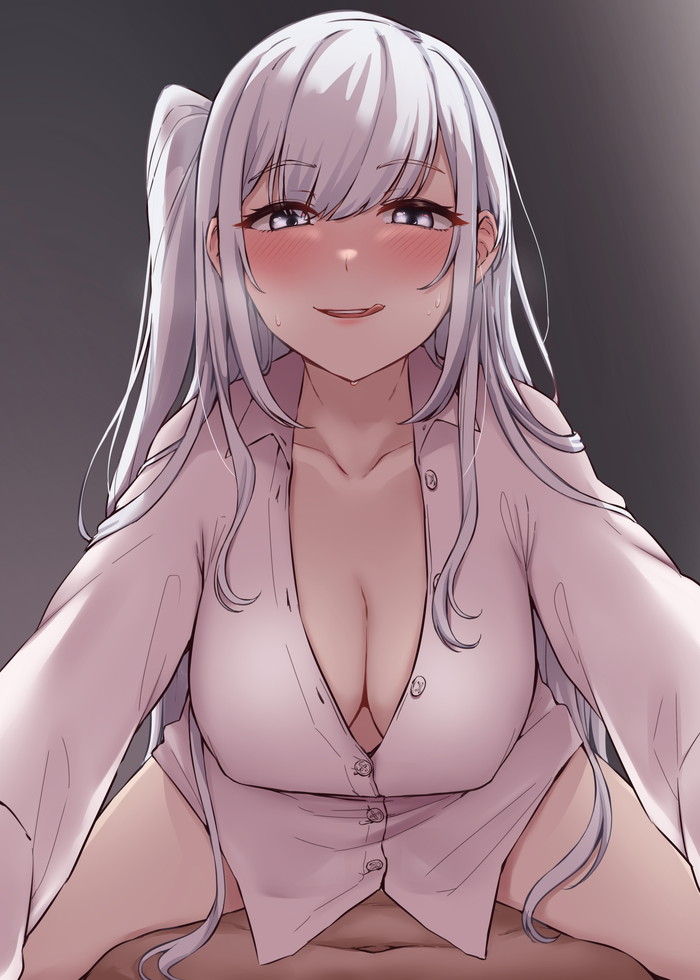 【二次】裸ワイシャツやブラウス姿の女の子のエロ画像 Part１５