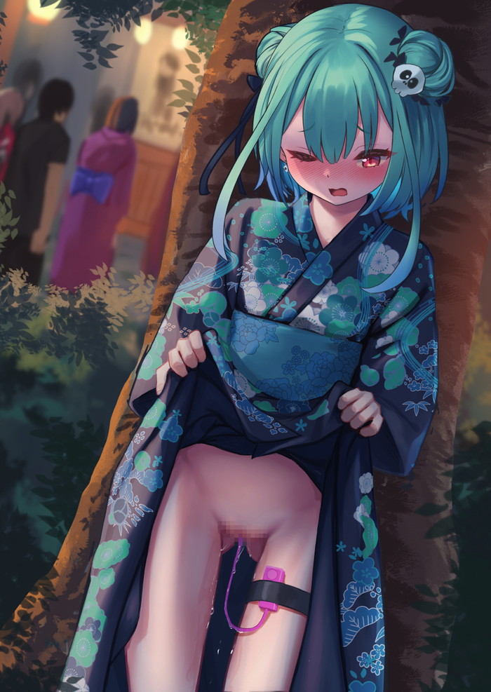 【二次】自分で服を捲って下着や身体を見せるたくし上げエロ画像 Part１