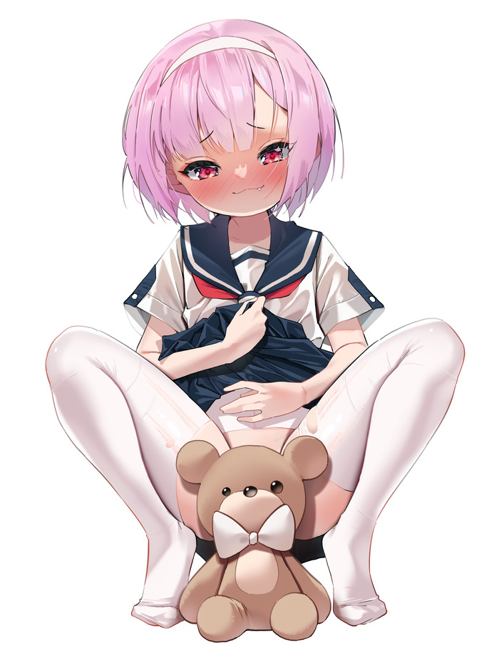 【二次】自分で服を捲って下着や身体を見せるたくし上げエロ画像 Part１