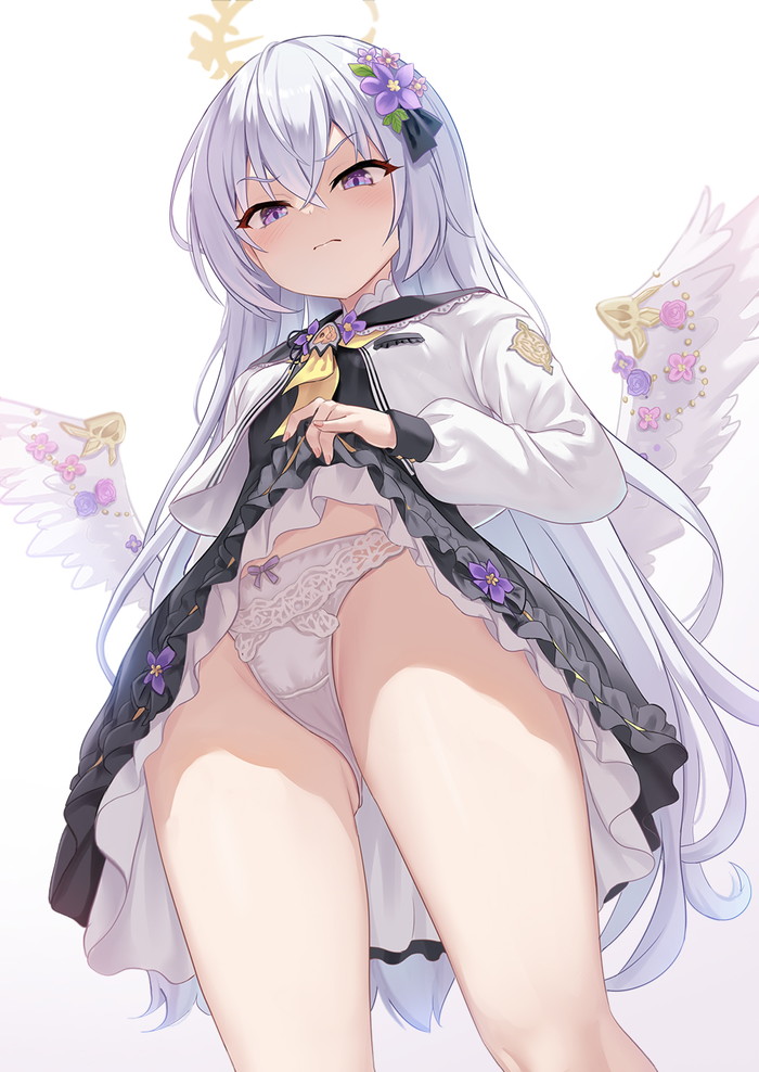 【二次】自分で服を捲って下着や身体を見せるたくし上げエロ画像 Part１