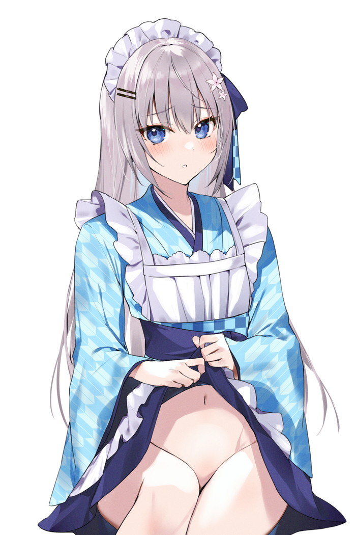【二次】自分で服を捲って下着や身体を見せるたくし上げエロ画像 Part１