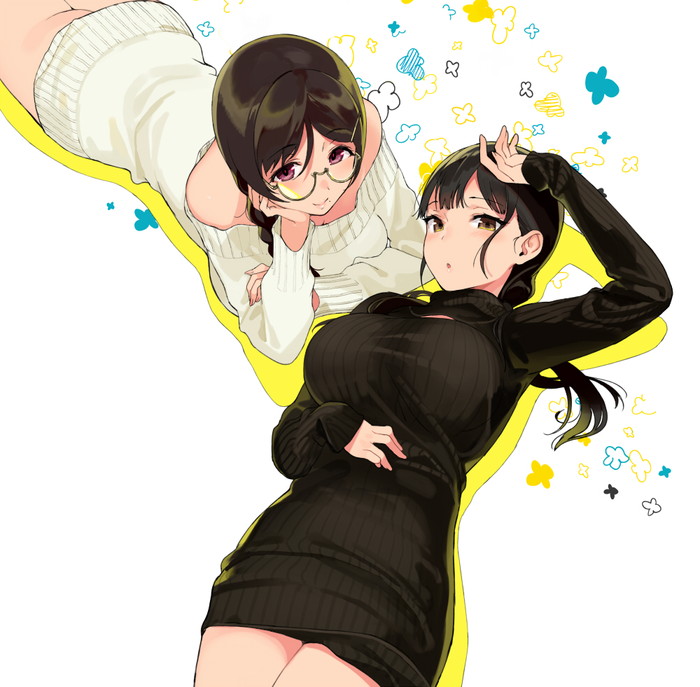 【二次】セーター、リブニットを着た女の子のエロ画像 Part１６
