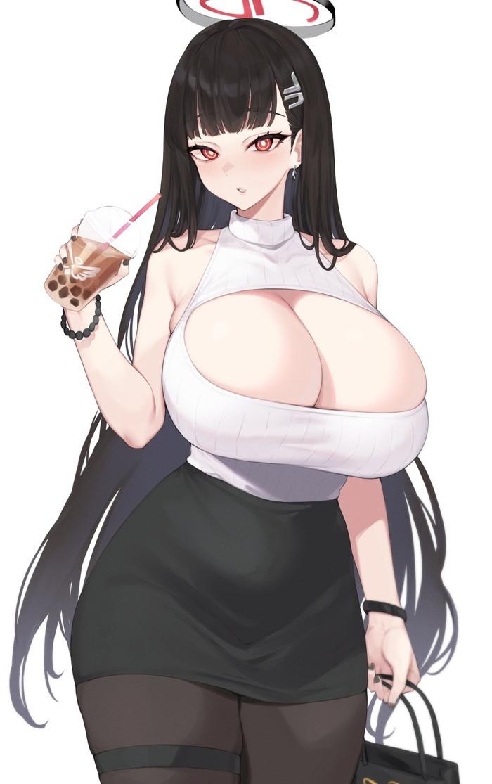 【二次】セーター、リブニットを着た女の子のエロ画像 Part１６