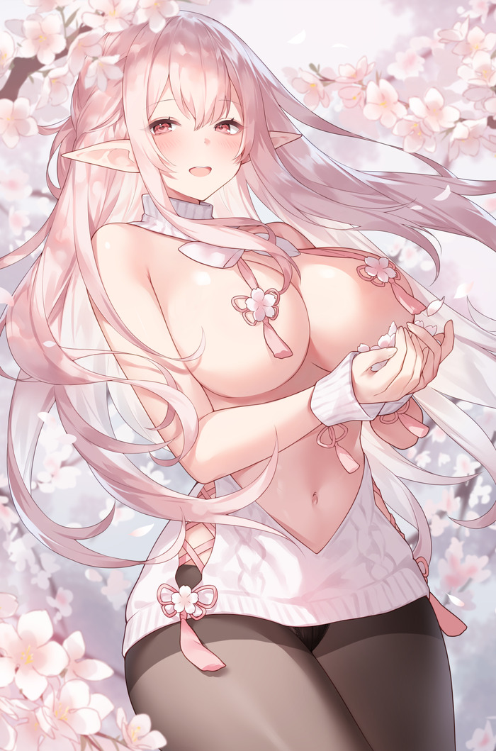 【二次】セーター、リブニットを着た女の子のエロ画像 Part１６