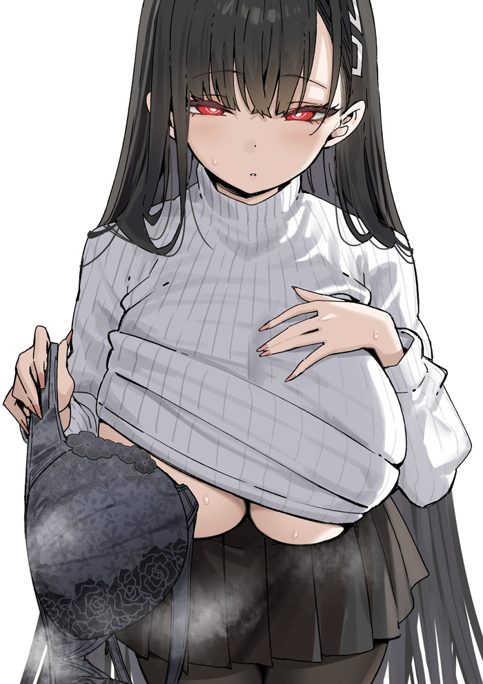 【二次】セーター、リブニットを着た女の子のエロ画像 Part１６