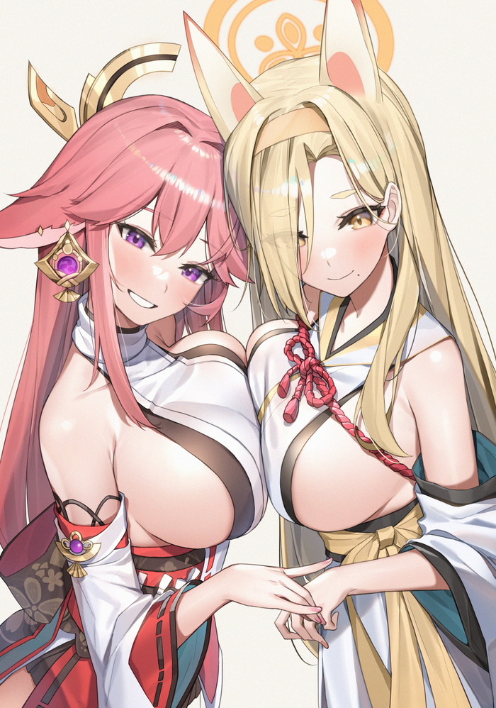 【二次】猫耳、狐耳などが生えたケモミミっ娘たちのエロ画像 Part９８