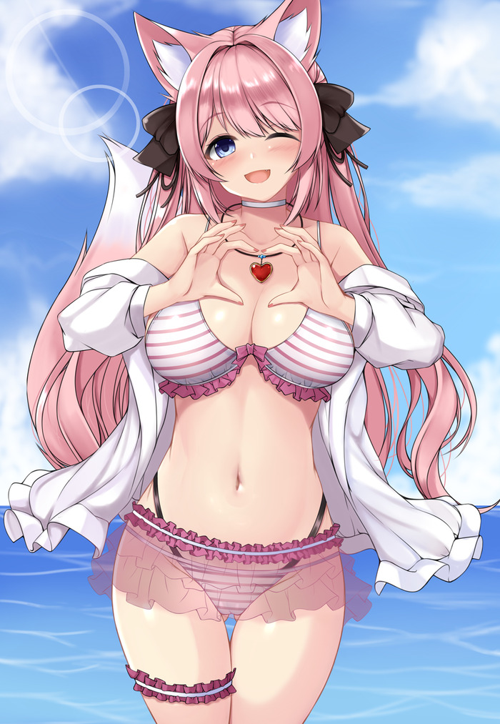 【二次】猫耳、狐耳などが生えたケモミミっ娘たちのエロ画像 Part９９