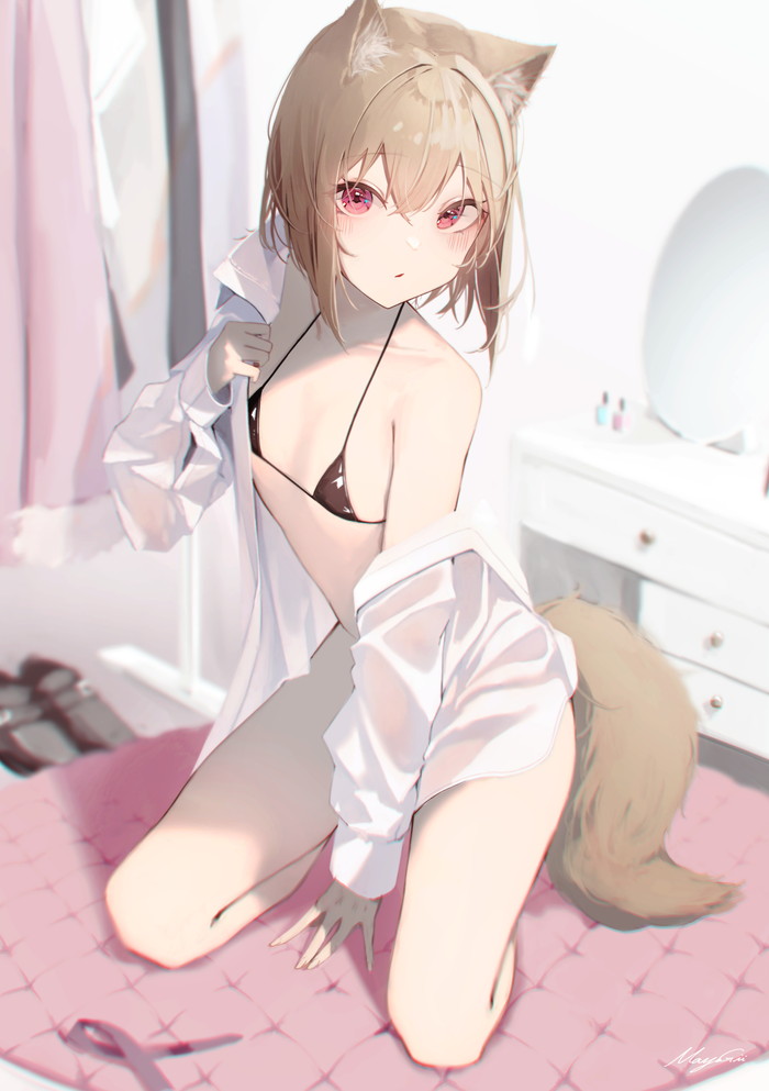 【二次】猫耳、狐耳などが生えたケモミミっ娘たちのエロ画像 Part９９