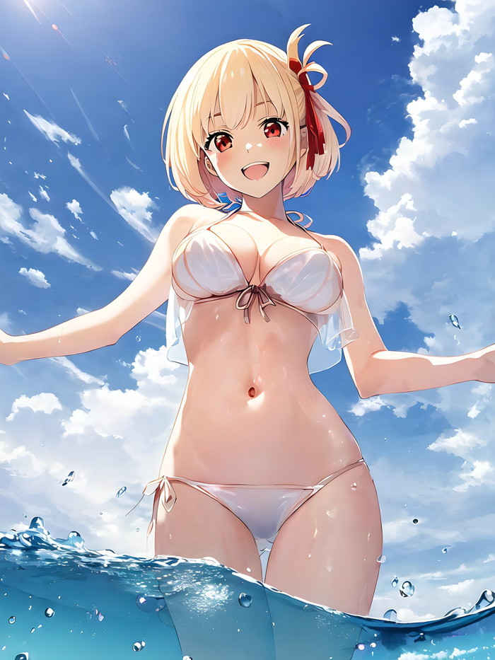 【二次】海、水辺にいる女の子のエロ画像 Part１８