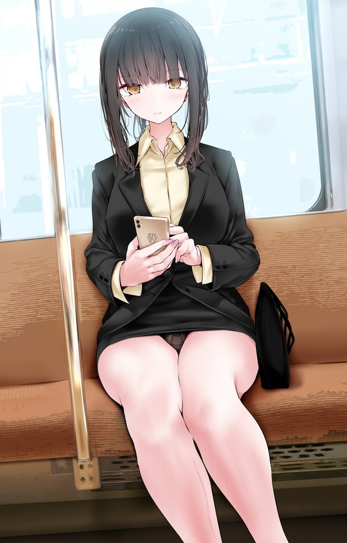 【二次】電車の中でエッチなことをしているエロ画像 Part２