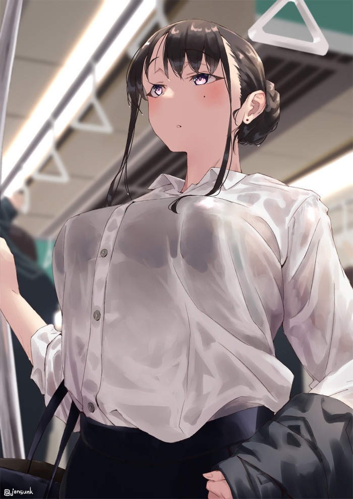 【二次】電車の中でエッチなことをしているエロ画像 Part２