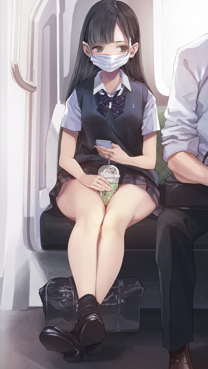 【二次】電車の中でエッチなことをしているエロ画像 Part２