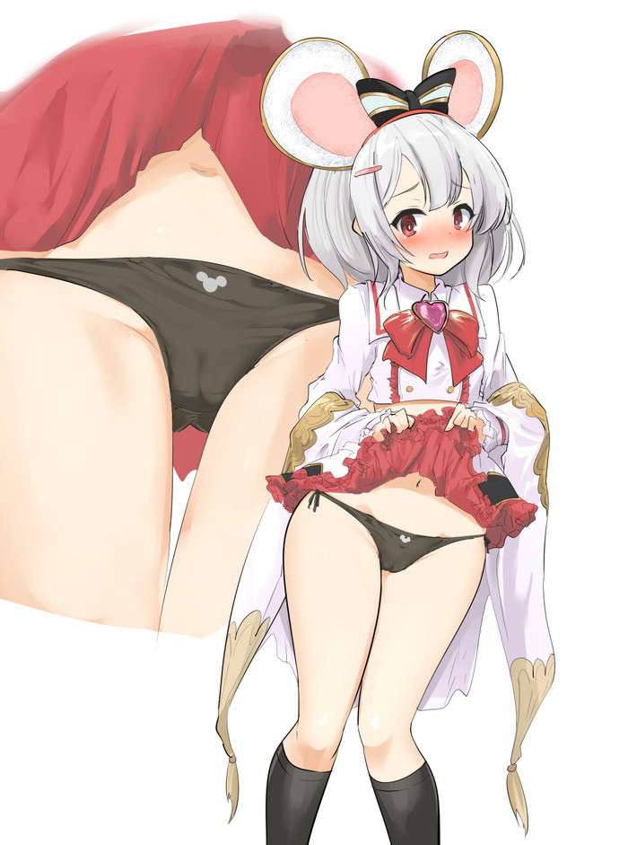 【二次】自分で服を捲って下着や身体を見せるたくし上げエロ画像 Part２
