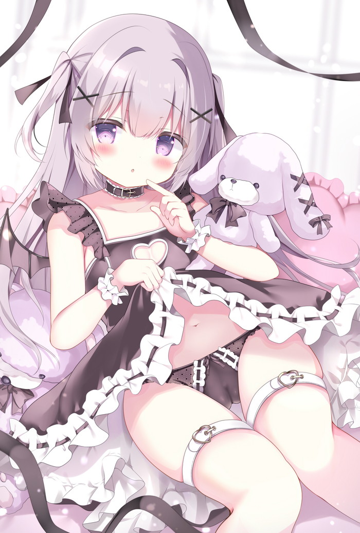 【二次】自分で服を捲って下着や身体を見せるたくし上げエロ画像 Part２