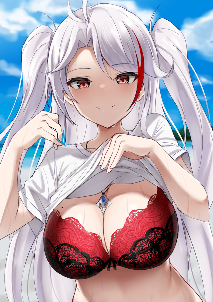 【二次】自分で服を捲って下着や身体を見せるたくし上げエロ画像 Part２