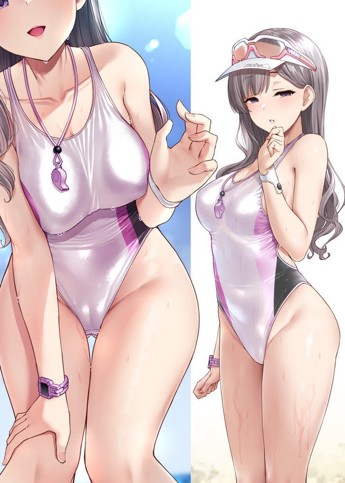 【二次】テカテカな金ビキニやエナメル素材コスチュームのエロ画像 Part７