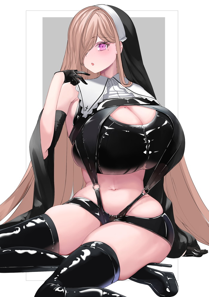 【二次】テカテカな金ビキニやエナメル素材コスチュームのエロ画像 Part７