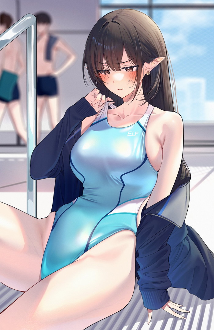 【二次】テカテカな金ビキニやエナメル素材コスチュームのエロ画像 Part７