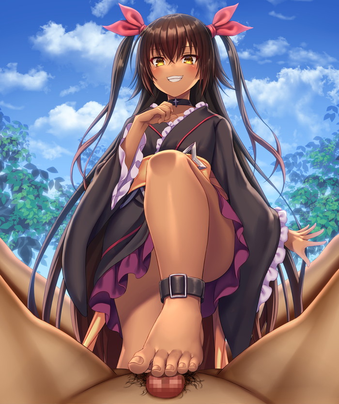 【二次】足でチンコをしごかれる足コキのエロ画像 Part３