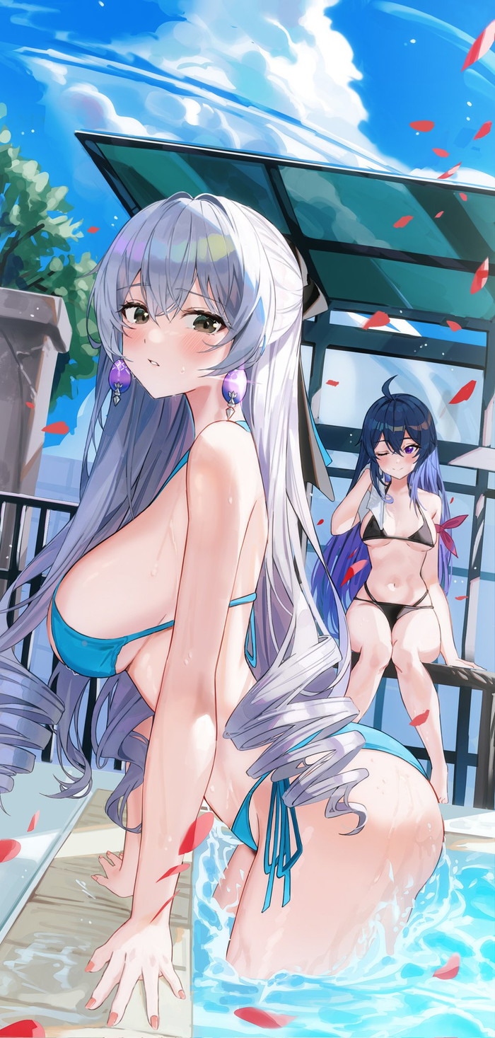 【二次】抜ける長乳、垂れ乳のエロ画像まとめ Part３