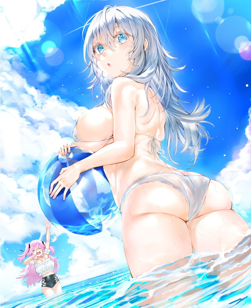 【二次】海、水辺にいる女の子のエロ画像 Part１９