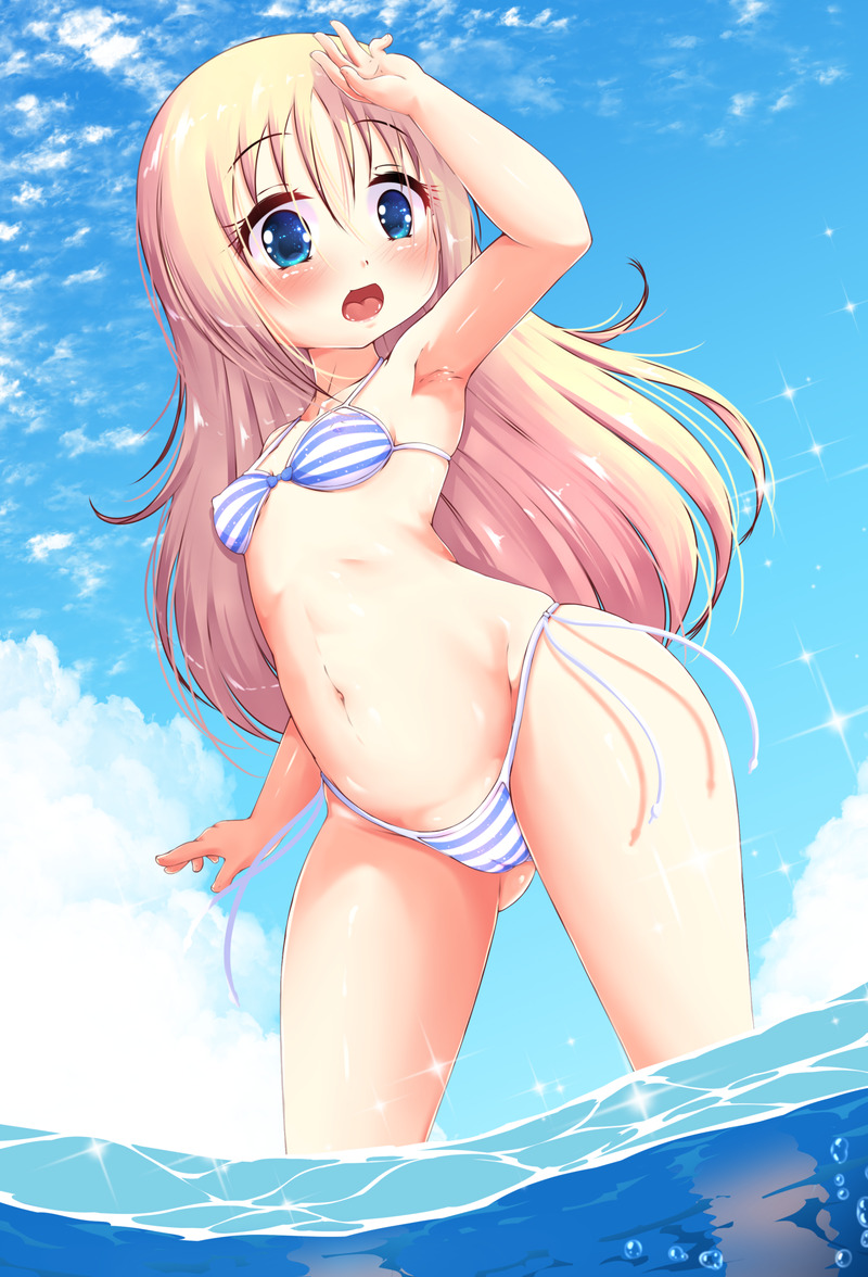 【二次】海、水辺にいる女の子のエロ画像 Part１９