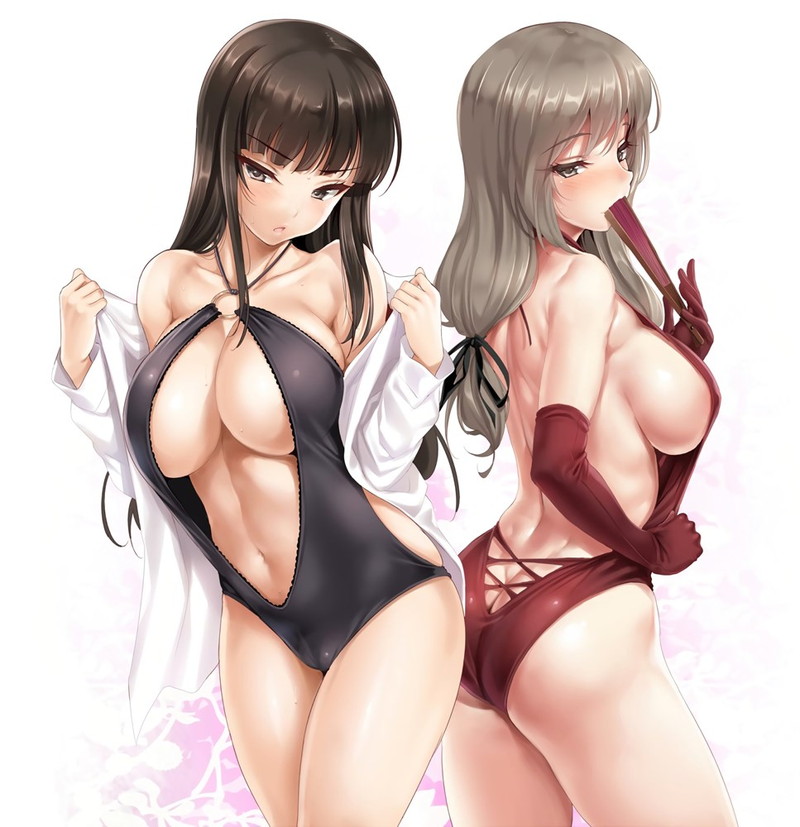 【二次】テカテカな金ビキニやエナメル素材コスチュームのエロ画像Part８