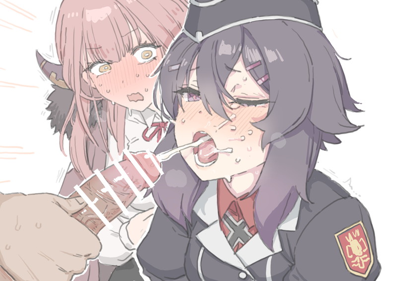 【二次】お口に精液を出してる口内射精のエロ画像 Part１７
