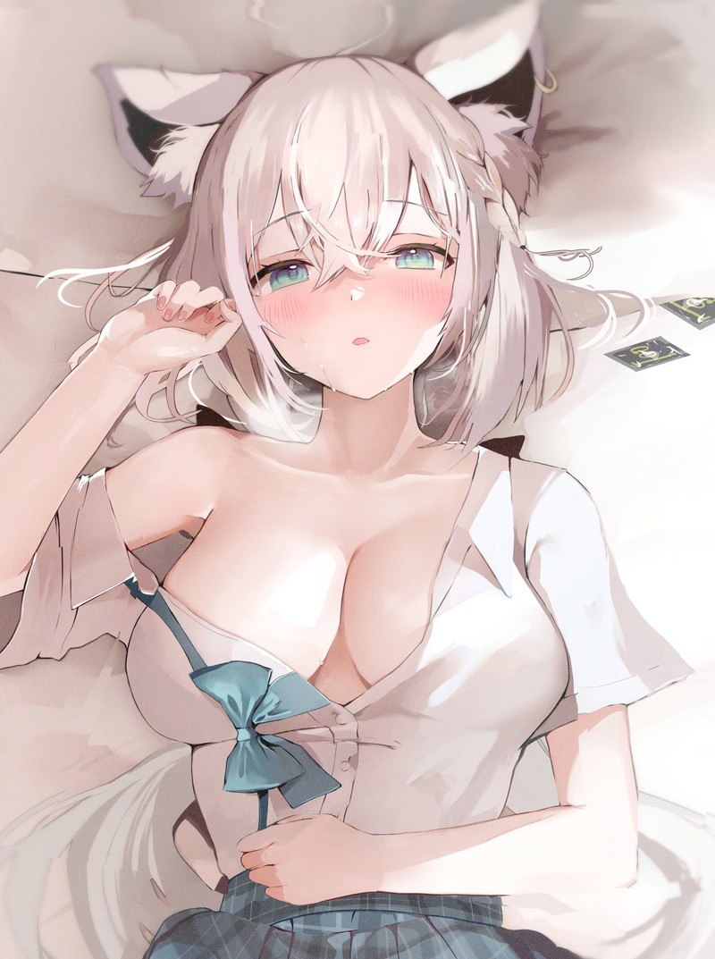 【二次】猫耳、狐耳などが生えたケモミミっ娘たちのエロ画像 Part１０６