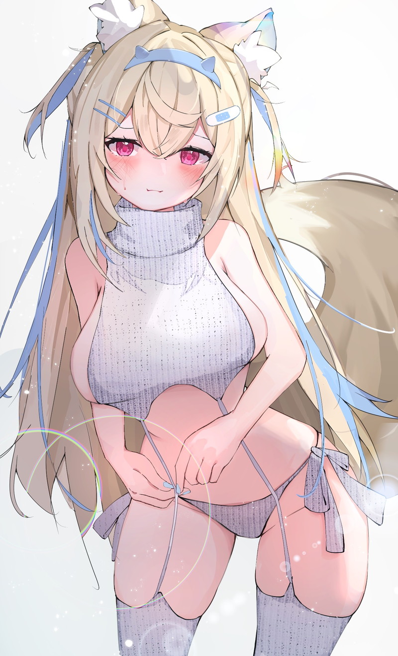 【二次】猫耳、狐耳などが生えたケモミミっ娘たちのエロ画像 Part１０６