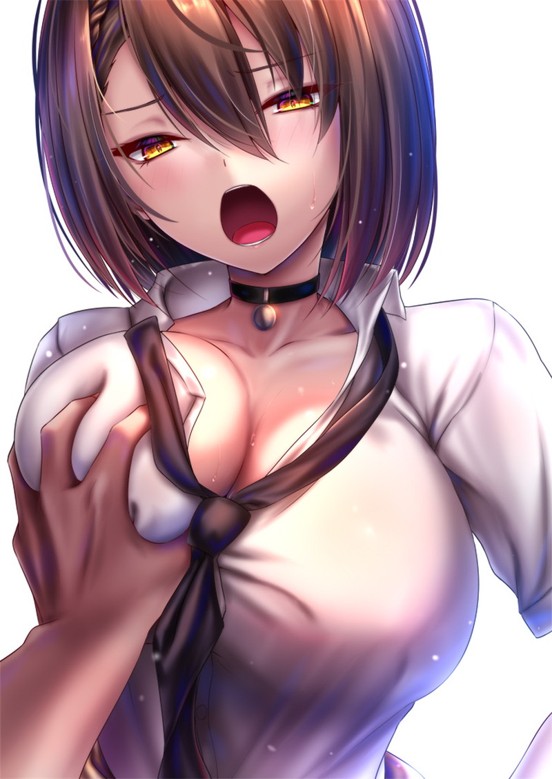 【二次】女の子の胸を揉んでいる乳揉みエロ画像 Part１