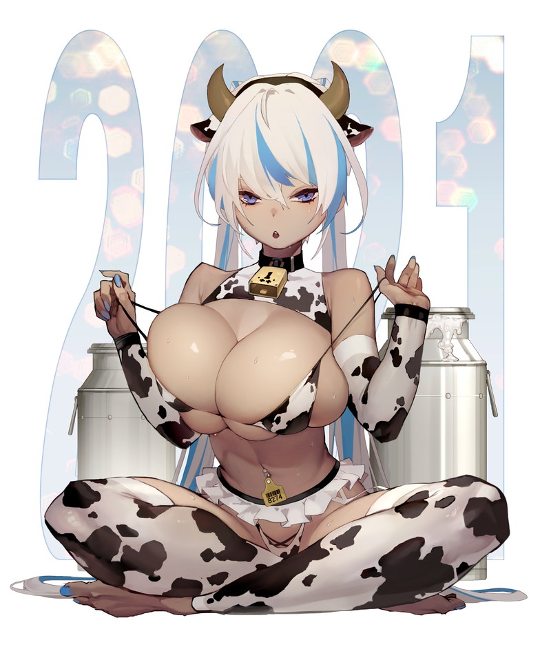 【二次】スケベな牛柄ビキニのエロ画像 Part１３
