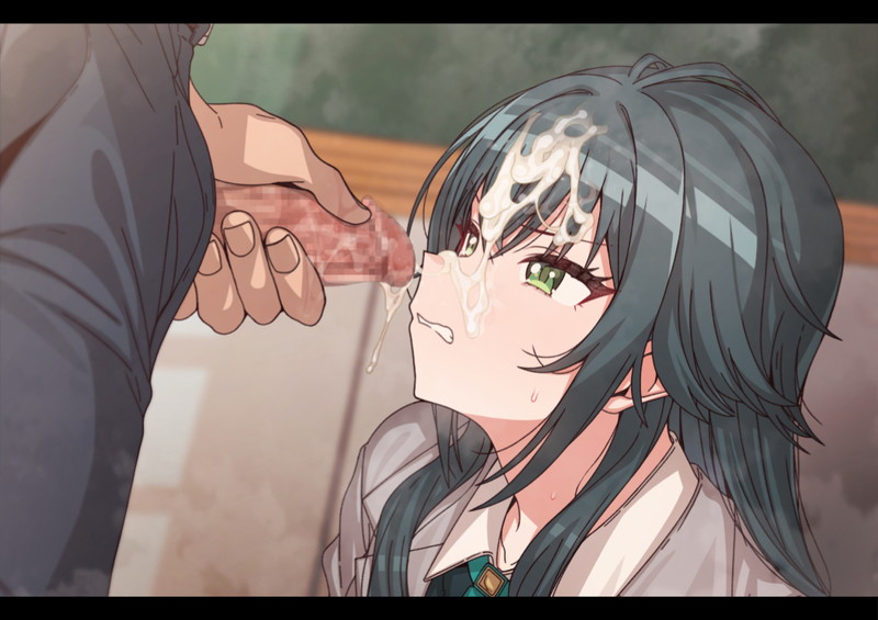 【二次】ぶっかけ＆顔射で体中精液まみれのエロ画像 Part６０