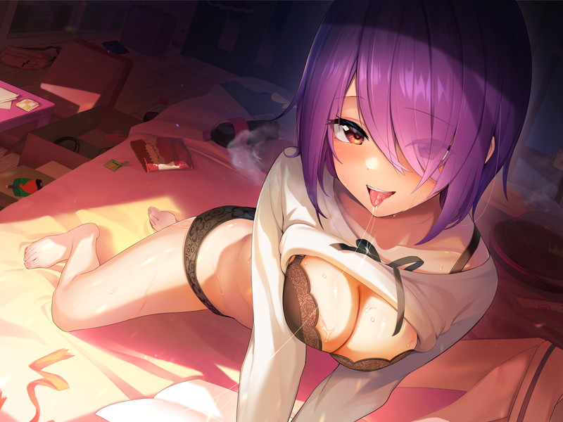 【二次】紫髪の女の子のエロ画像 Part３１