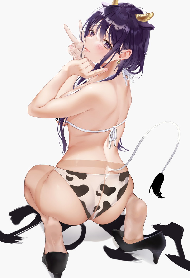 【二次】スケベな牛柄ビキニのエロ画像 Part１４