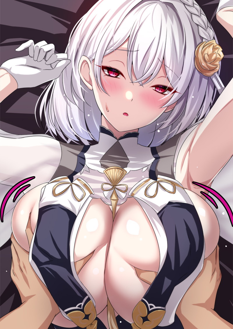【二次】女の子の胸を揉んでいる乳揉みエロ画像 Part３