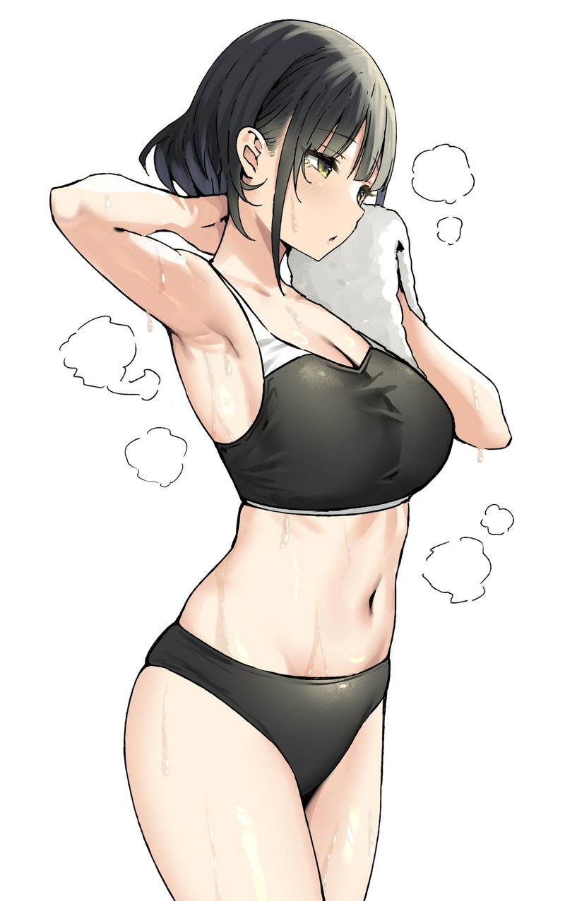 【二次】汗ばんだ肌や身体がエロい女の子の画像 Part１５