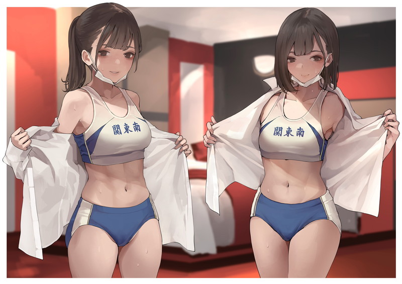 【二次】運動用のスポーツウェアを着た女の子のエロ画像 Part２１